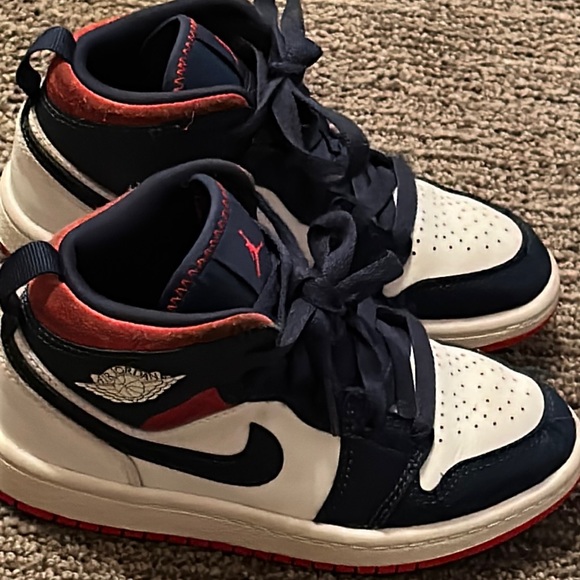 red white blue nikes